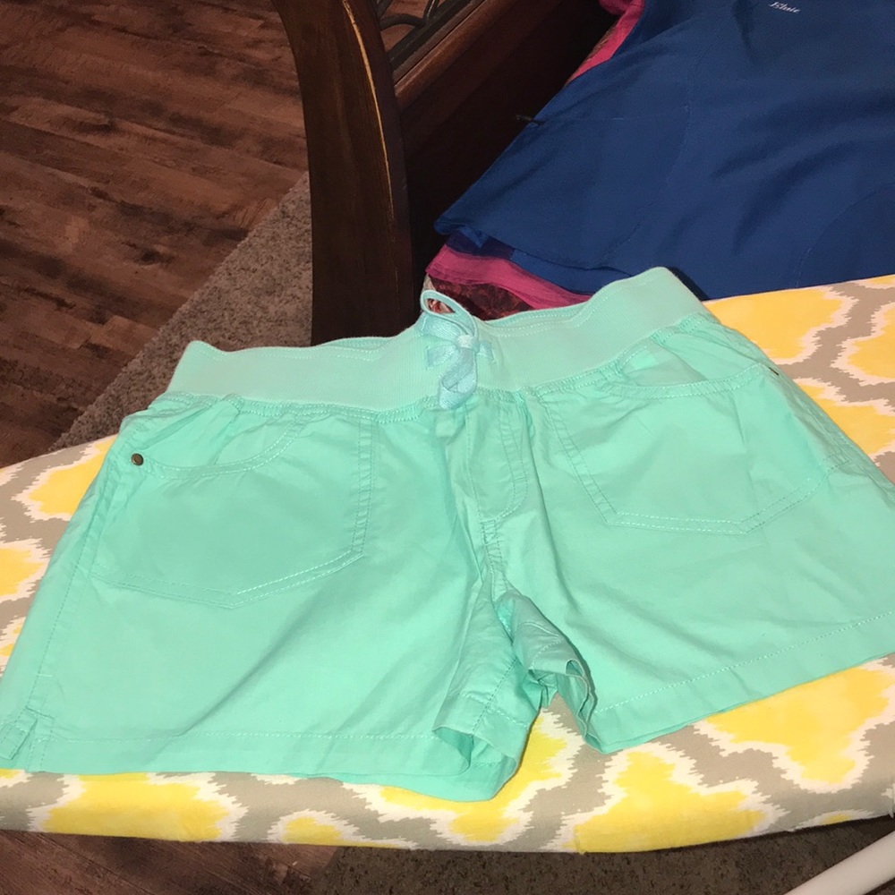 Turquoise and pink Shorts